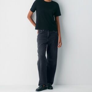 {Denim Forum Aritzia} "The '90s Marlo High Rise Baggy" Black Relaxed Loose Jeans
